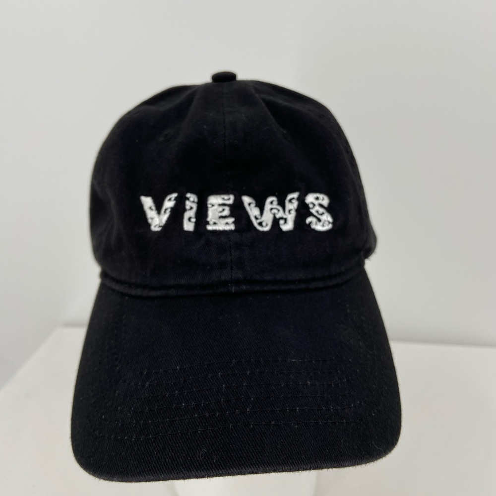 Drake Views Hat Cap Black Summer Sixteen Tour Rap Y2K Adjustable Strap